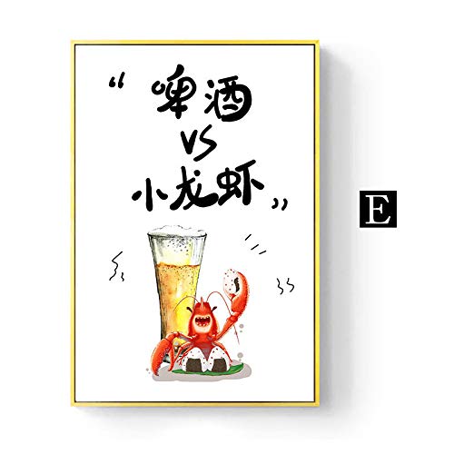 Lienzo de olla caliente china decoración abstracta para comedor 3