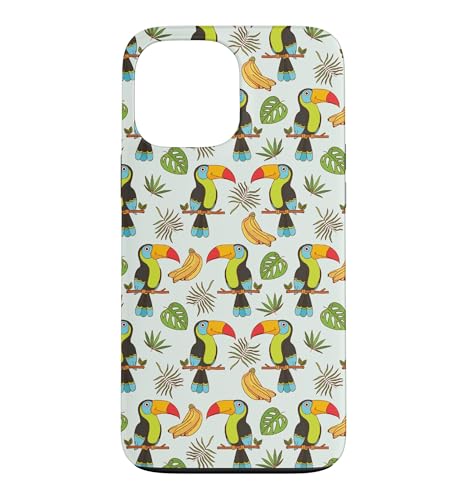 Mens Womens Kids Girls Pattern Toucan Lover �X�}�z�P�[�X iPhone 13 Pro Max �p