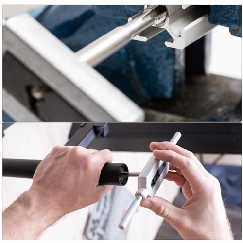 sourcing map Adjustable Tap Wrench Handle, for Metric M13-M32 W1/2-1-1/4 Taps, Thread Tap Holder Reamer Hand Tapping Tool for Machinist Repair, Medium Carbon Steel Handle with Nickel Plated - Image 5