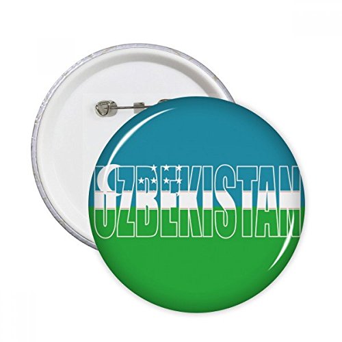 Badge Ouzbékistan pour masquer un accroc vêtement bouton rond