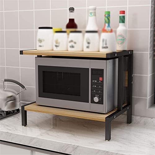 Supporto A Parete Per Microonde 3 In 1, Doppio Strato In Alluminio Anodizzato, Con 10 Ganci Per Utensili, Antiossidante, Risparmio Spazio Per Cucina