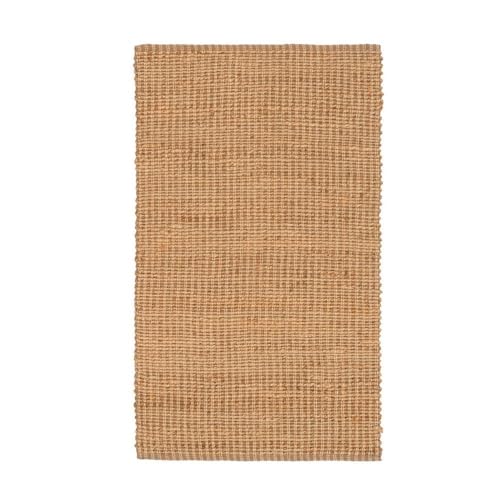 LOLAhome - Alfombra pasillera de Yute 100% Natural Trenzado de 140x70 cm. Diseño Artesanal versátil para Dormitorio o Pasillo. Aporta Calidez, Confort y aísla la Temperatura del Suelo.
