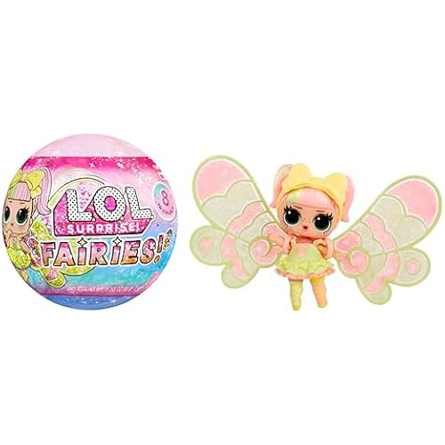 L.O.L. Surprise! Fairies Tots Dolls with Make-Your-Own Fairy Wings and 8+ Surprises to Unbox, Including Matching Fairy Accessories - Great Gift for Kids Ages 4+