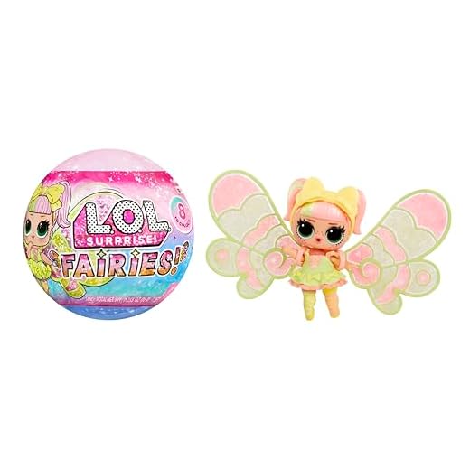 L.O.L. Suprise! Fairies Tots - Incluye 1 muñeca, Embalaje Ciego, 8 muñecas para coleccionar, alas de Hada Personalizables para Tus peques, Regalo Ideal para niños Mayores de 4 años