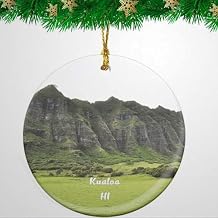 Kualoa Ranch Hawaii USA Christmas Ornament Travel Souvenir Personalized Christmas Tree Pendant Hanging Decoration 3 in