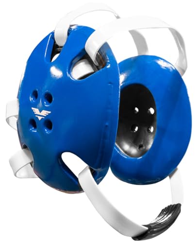 Victory Martial Arts Wrestling Headgear - Wrestling Ear Guards (Blue)