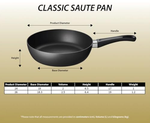 Scanpan Classic Schmorpfanne 28 cm mit Deckel aus Aluminium
