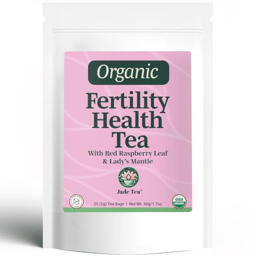 Jade Tea Fertility Tea for Women, Red Raspberry Leaf & Lady's Mantle