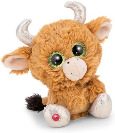 Kuscheltier GLUBSCHIS Hochlandrind Shug 15cm - braun - Stofftier aus weichem Plüsch, niedliches Plüschtier zum Kuscheln und Spielen, für Kinder & Erwachsene, tolle Geschenkidee | 6