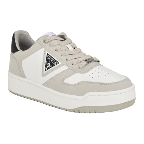 GUESS Homme Aveni Basket : chaussures basses élégantes en similicuir noir