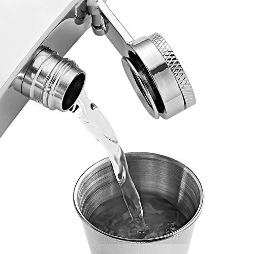 MagiDeal 1 St. RVS Heupfles Zakfles Met Schroefdop - Zilver - 500 ml - Afbeelding 5