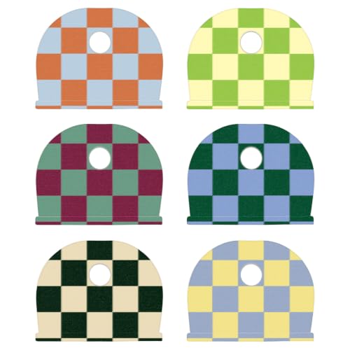 Uniclife 12 Pcs Key Covers for House Key, 6 Color