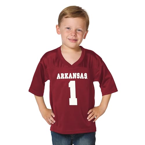 Image of Little King NCAA Toddler-Touchdown Pass-Team Football Jersey-Sizes 2T 3T 4T 6