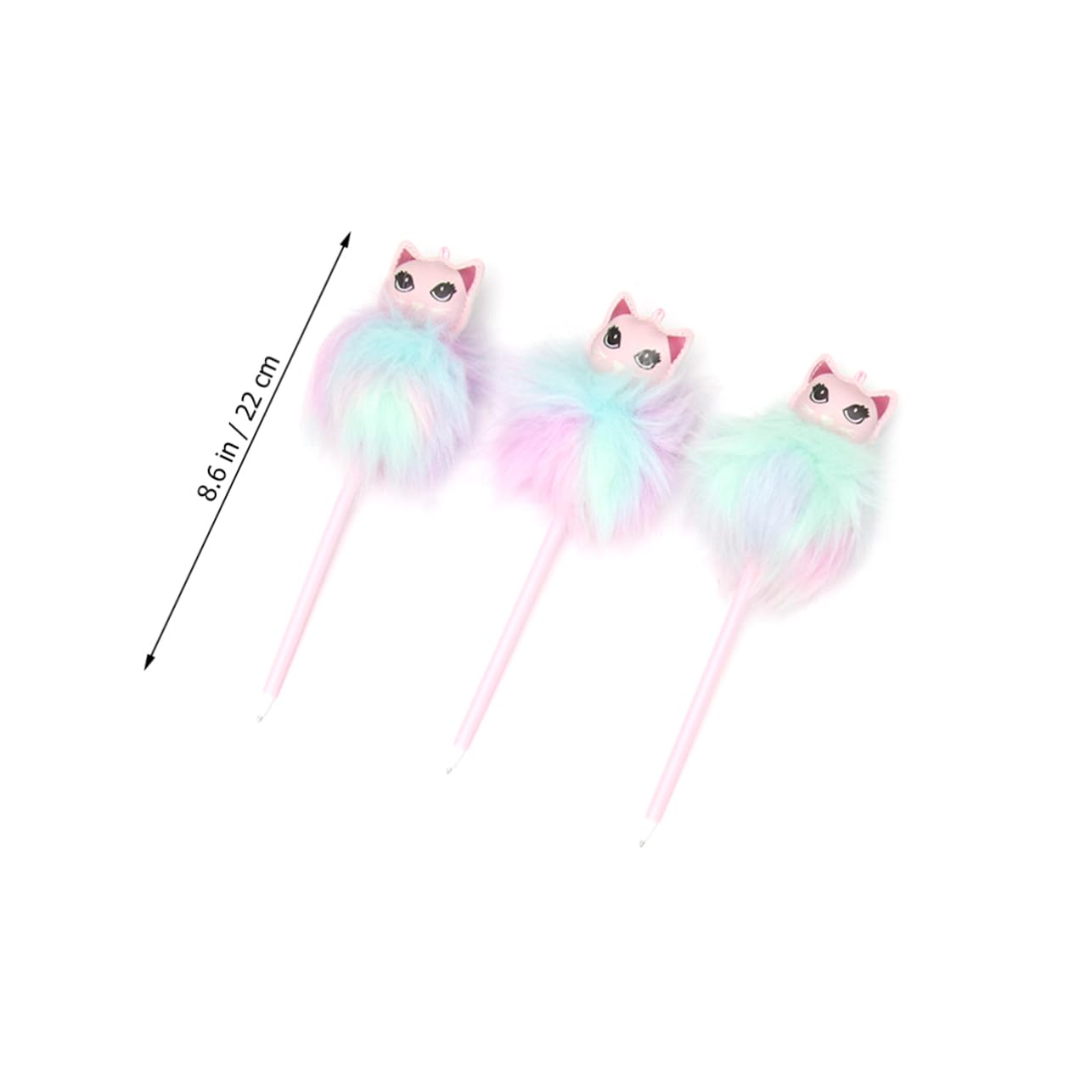 EXCEART 12pezzi Penne Sfera in Peluche Colorate per Studenti Penna Sfera per Scrivere Cancelleria Artistica per Ufficio e Scuola Colore Casuale