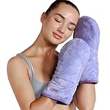 REVIX Microwavable Heating Mittens for Hand and Fingers, Heated Hands Mitts Warmers 1 Pair, Unscented Hand Muff