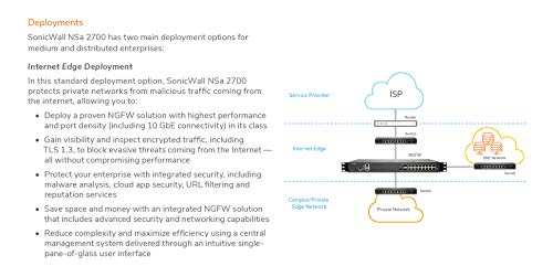 Image of SonicWall NSA 2700 (02-SSC-4324) Bundled with a SonicWall 2YR 8x5 Support for NSA 2700 Series (02-SSC-8360)