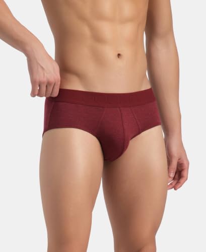 Image of Jockey LM05 Men Bamboo Cotton Elastane Stretch Breathable Mesh Brief with StayDry Treatment