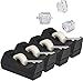 Desktop Tape Dispenser, 4-Pack, Non-Skid Base - with 3 Extra Tape Dispenser Replacement Core (Tape not Included), Perfect for Office, Home, School - Value Pack