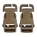 2pcs 2.5CM QASM Quick Attach Surface Mount Buckle Tactical Mil-spec MOLLE PALS Webbing Hunting Vest Modular Attachment Point