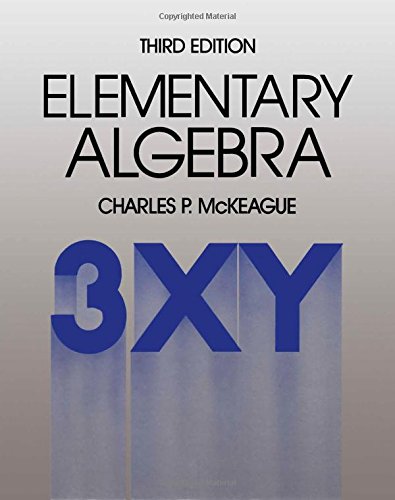 Elementary algebra 0124847951 Book Cover