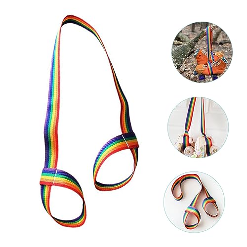 Didiseaon 2pcs Skate Straps Snowboard Boot Leash Ski Boot Shoulder Strap Rainbow Skate Leash Skates Carrying Leash Pole Boot Carry Sling Impala Roller Skates Polyester Fixed Rope Adjustable