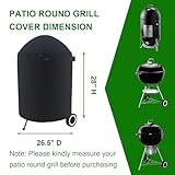 Cover Geny Premium Grill Cover Fits Weber 22" Jumbo Joe,22" Original & Premium Kettle Charcoal Grill,Weber/Joyfair/Megamaster/Papapacks/GRILIFE/Green Party 18" Kettle Charcoal Grill