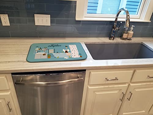 Tapis de séchage vaisselle pour un plan de travail propre et sec