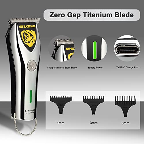 Gentscaped Mini Hair Clippers And Beard Trimmer Set,Cordless Barber Clipper With T-Blade,Professional Hair Cutting Kit For Men's Grooming Needs,Usb Rechargeable For Ultimate Convenience #TOP5