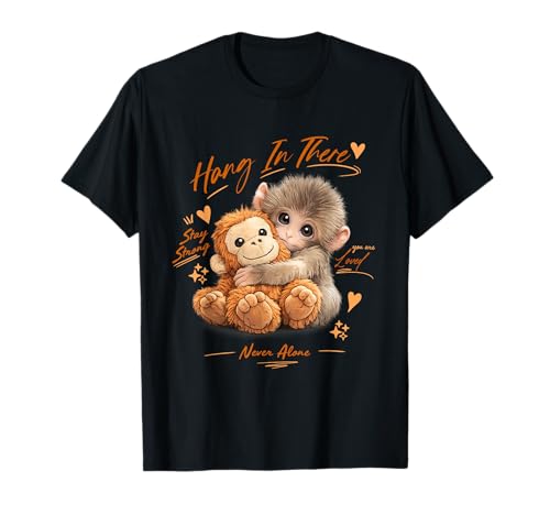 Adorable Cute Baby Monkey Punch Men Women Kids T-Shirt