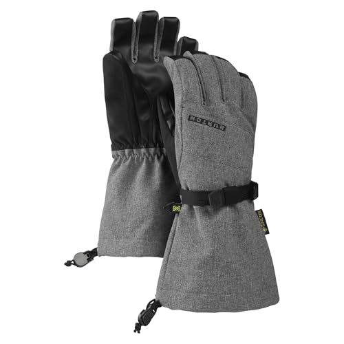 Burton Kids' Gore-TEX Gloves, Gray Heather, Large