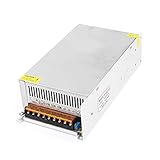 Fuente de alimentación conmutada CC 12 V 40 A, convierte CA 110/220 V a CC 12 V.