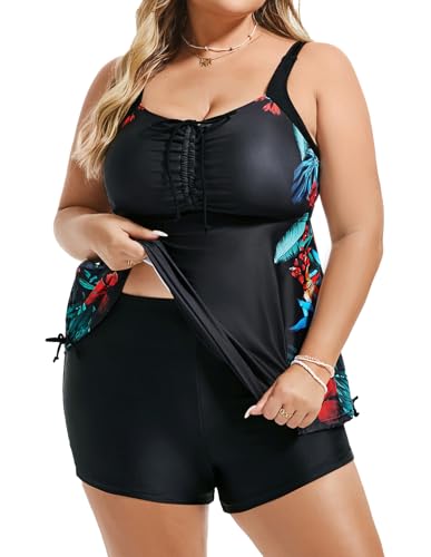 What are the Most Flattering Swimsuits for Plus-Size Women? 21 Best Swimsuits for Curvy Women 4 Hanna Nikole Plus Size Swimsuit for Curvy Women Two Pieces Swimwe...