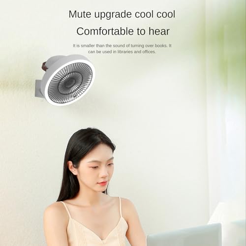 Ventilateurs électriques rechargeables muraux lot de 2 appareils de maison - 7
