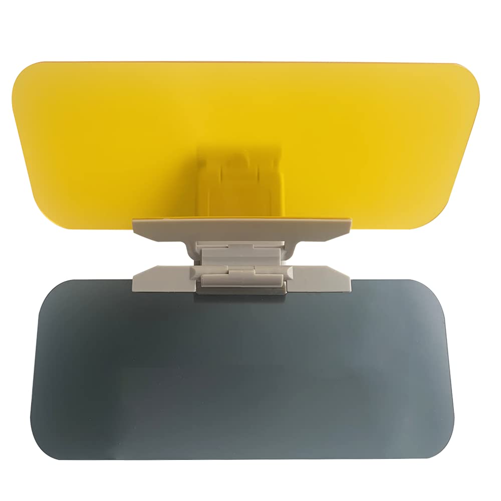 Houkr Day and Night 2 in 1 Anti-Glare Visor Extender Rotatable Driving Sun HD Visor Shade Blindness Rays Protection Anti-UV Block Goggles