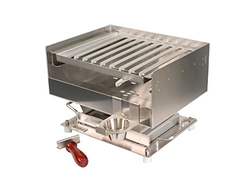 Mini Barbacoa Inoxidable 1 Parrilla En Oferta Baluja Bmab Mini Barbacoa Para Interior, Acero, 29X36X25 Cm