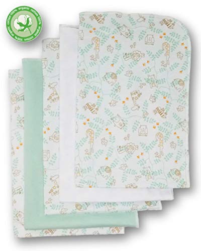 Soulwell Bambino Panni Burp bio Set di 5 Biologico...