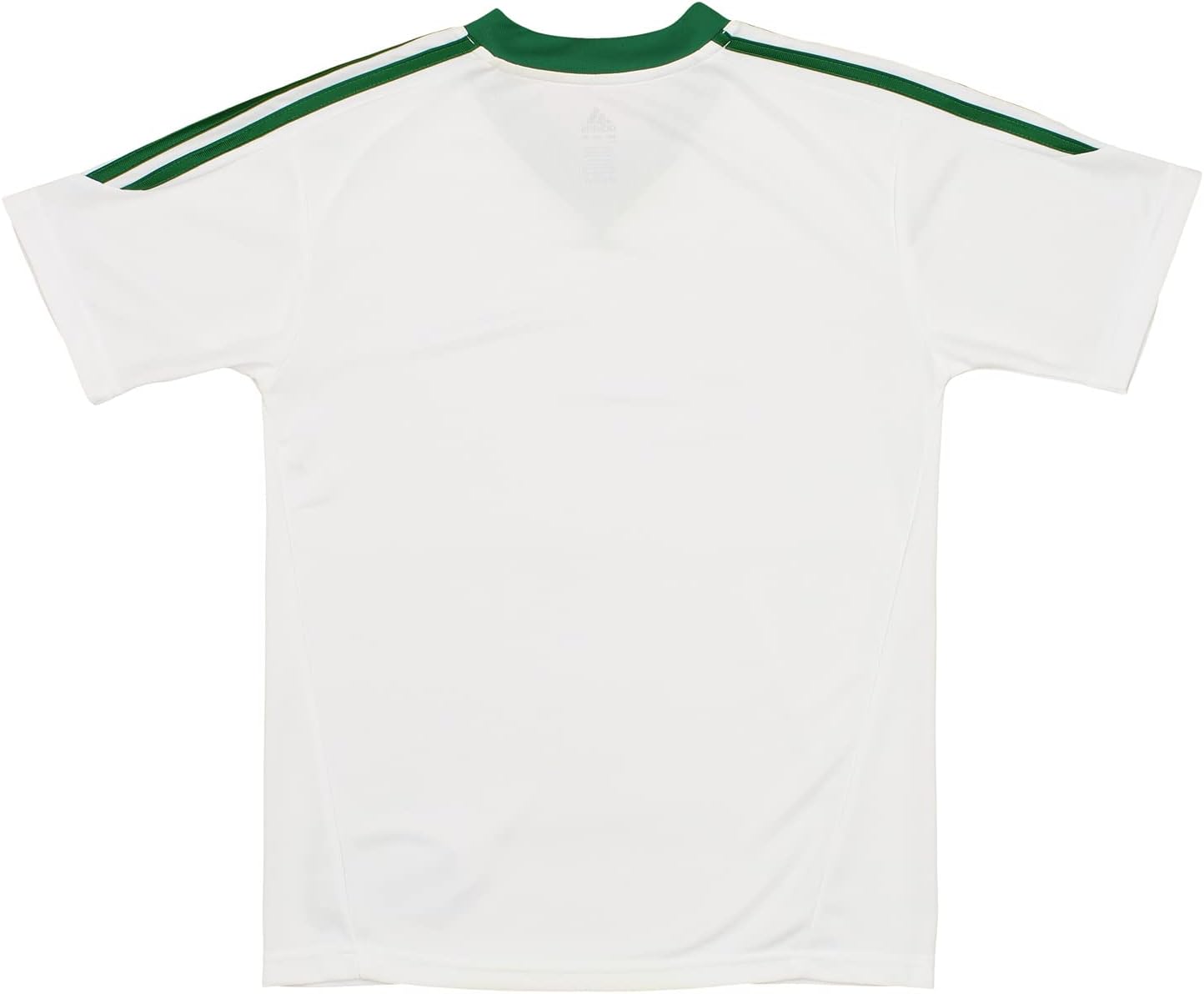 adidas NBA Boys Youth (8-20) Climate Practice Short Sleeve Jersey, White and Green - Image 2