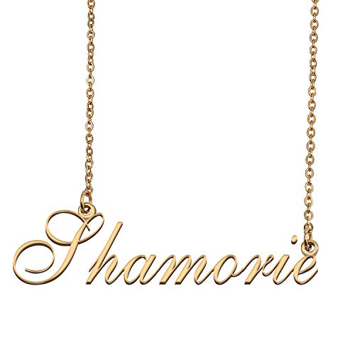 HUAN XUN Custom Made Delicate Any Name Necklace for Mother Shamorie