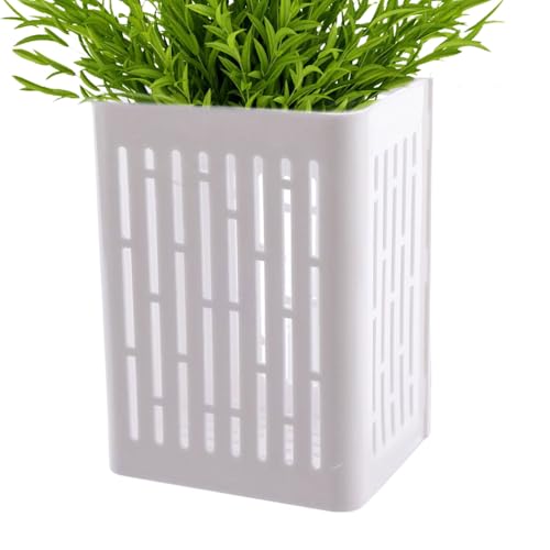 Aquarium Plant Holder - Wall Mounted Fish Tank Plant Holder Multifunctional Fish Tanks Plants Water Planter Cup for Fish Tank Space Saving Cups Pots for Water Feeding Garde