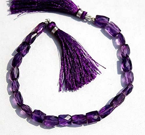 Améthyste d'Afrique LKBEADS perles rectangles facettées 7-10 mm pour création bijoux