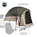 Overland Vehicle Systems LD TACT Truck Bed Tents - Tan Body & Green Rainfly 2-3 Person Tent (Mid-Size Truck - 5.0' Bed) - Premium 420D Material - Perimeter Skirt and Reinforced Floor
