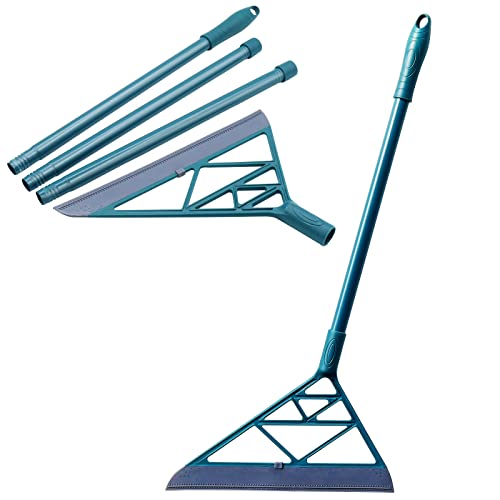 BEIJITA Escoba mágica multifuncional, cepillo de barrido colgante con barra desmontable para eliminar la suciedad y el cabello, limpieza de suelos interiores y exteriores