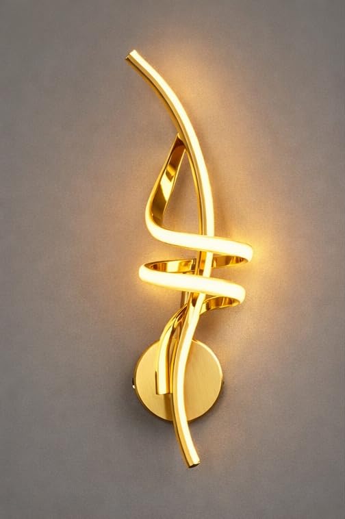 Image of blissbells Crystal Wall Light, LED Decorative Sconce (Lady Spiral Warm Sconce)