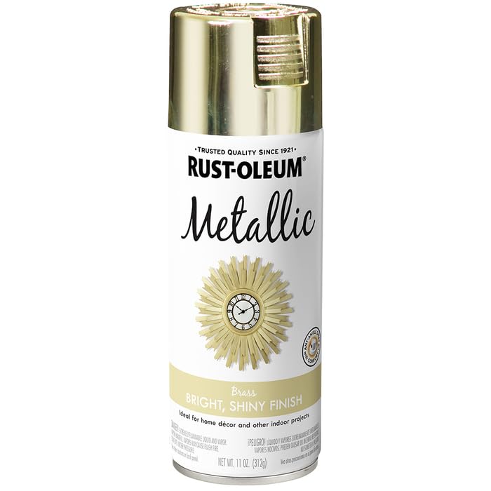 Image of Rust-Oleum 1936830-6PK Specialty Metallic Spray, 11 oz, Brass, (Pack of 6)