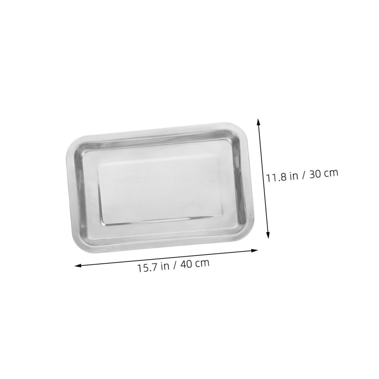 STOBAZA Metal Medical Tray Acid and Alkali Resistant Lab Sample Tray Science Lab Tattoo Tool Organizers