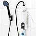 Calentador de agua sin depósito de 5500 W con juego de ducha, calentador de agua instantáneo de 220 V con pantalla digital LCD y botones táctiles, adecuado para ducha, baño/cocina/lavabo (F)