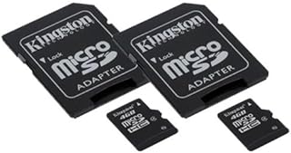 ZTE Sonata 2 Cell Phone Memory Card 2 x 4GB microSDHC Memory Card with SD Adapter (2 Pack)