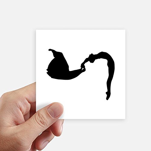 Autocollant carré danseur art de 10 cm pour mur et valise DIYthinker