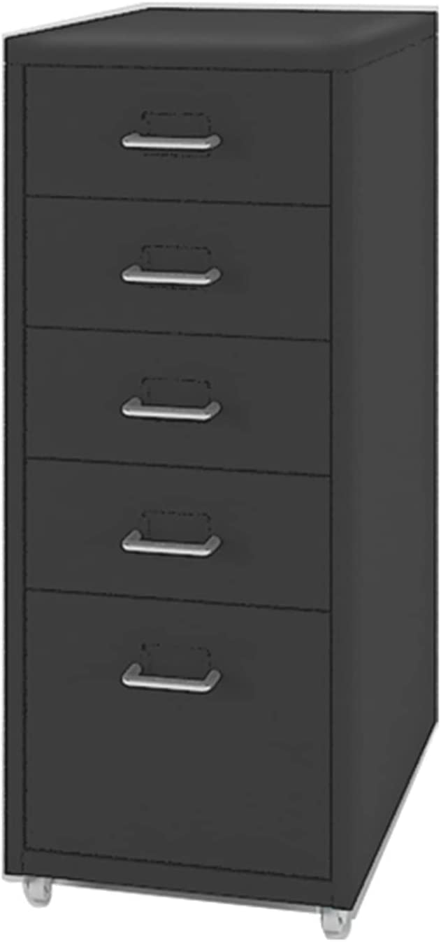 SaryEdge File Cabinet 5 Drawers Mobile Drawer Cabinet Office Vertical File Cabinet Home Mobile Storage Cabinet Vertical File Cabinet,