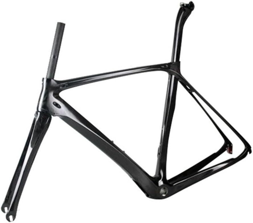 TUJISEK 700C Road Bikes Frame Carbon Fibre Frameset with Fork + Seatpost 48/50/52/54/56CM Frame V Brake QR 130MM Frame Semi Internal Routing